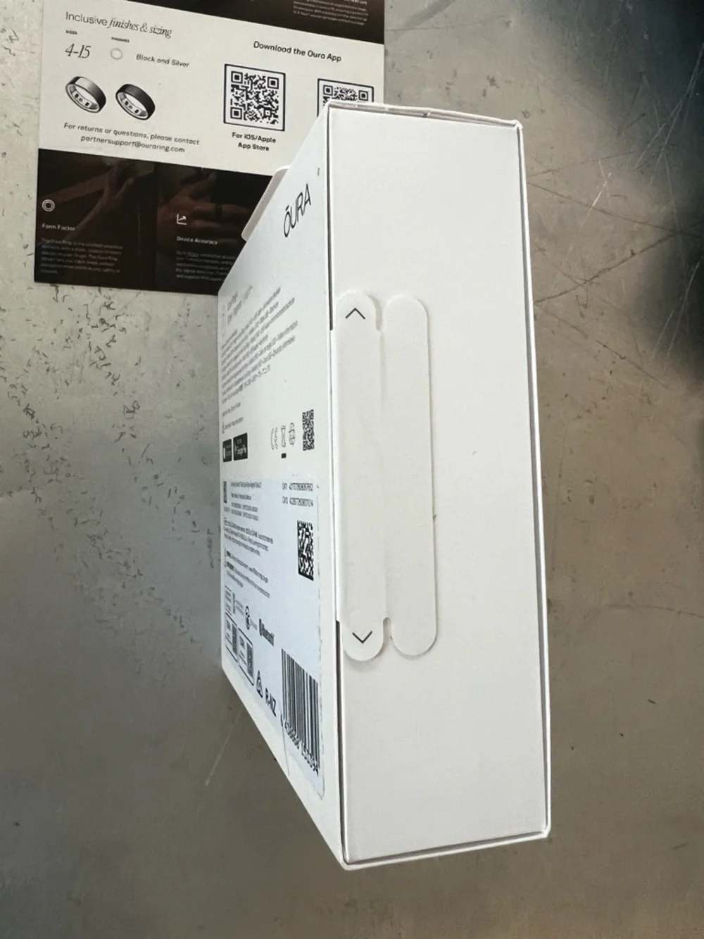 NIB Oura Ring 4 Smart Ring - Silver (Size 7)